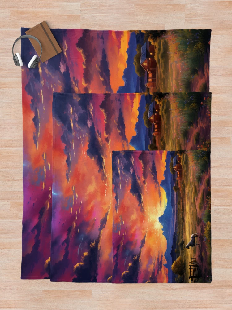 Thumbnail 5 of 6, Throw Blanket, Tranquil Ranch designed and sold by Rtymer.
