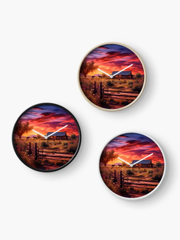 Thumbnail 3 of 4, Clock, Tranquil Ranch designed and sold by Rtymer.