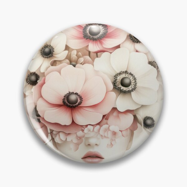 Item preview, Enchanting Girl With Flower Headpiece designed and sold by MysticMarble.