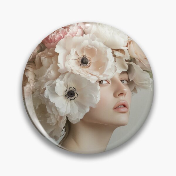 Item preview, Young Girl With Flowers Head Piece designed and sold by MysticMarble.