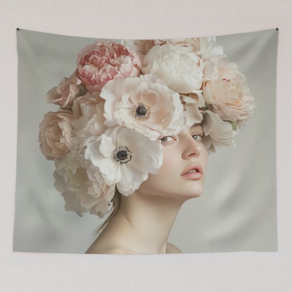 Item preview, Young Girl With Flowers Head Piece designed and sold by MysticMarble.