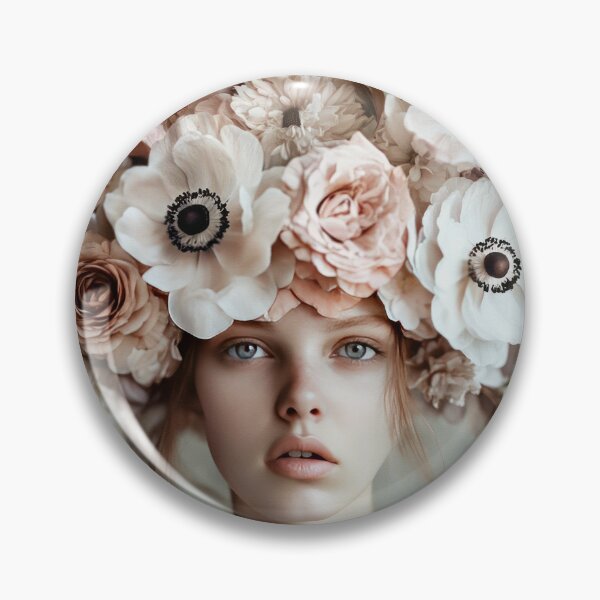 Item preview, Veil of Blossoms - Girl With Flower Head Piece designed and sold by MysticMarble.