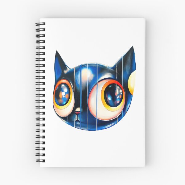 Item preview, Whimsical Cat with Cosmic Eyes designed and sold by DreamDigi2024RB.