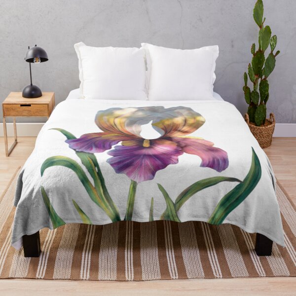 Item preview, an iris flower in the play of light and shadow designed and sold by PinkishGlasses.