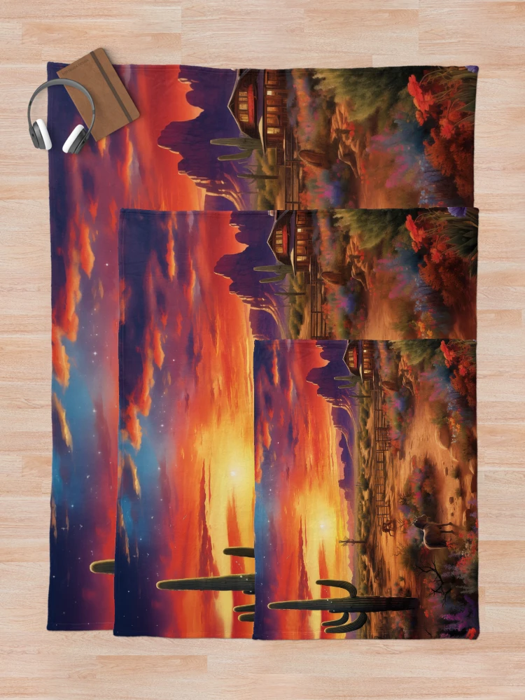Thumbnail 5 of 6, Throw Blanket, Tranquil Ranch designed and sold by Rtymer.
