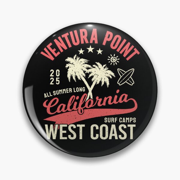 Item preview, Ventura Point Surf Camp Surfing Pacific West Coast California designed and sold by eclecTEEq.