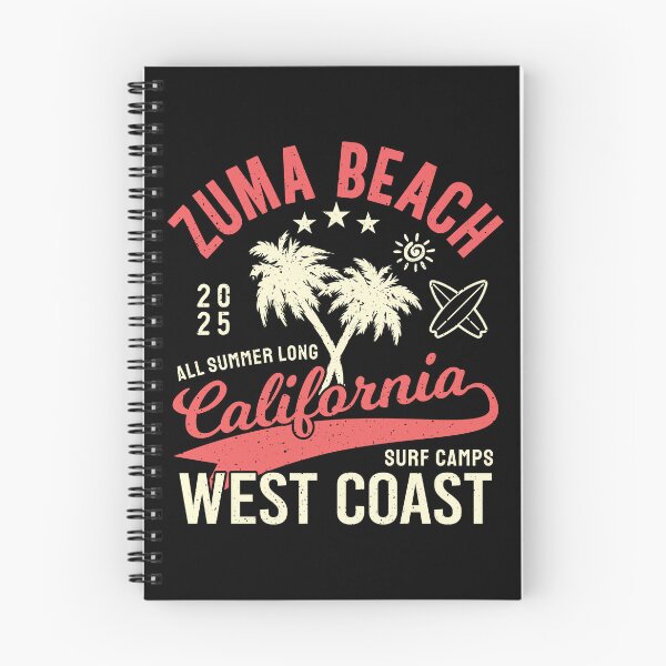 Item preview, Zuma Beach Surf Camp Surfing Malibu Pacific West Coast California designed and sold by eclecTEEq.