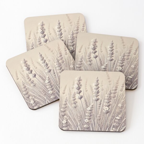 Item preview, A Highly Detailed Drawing of Lavender Flowers designed and sold by unrealartwork.