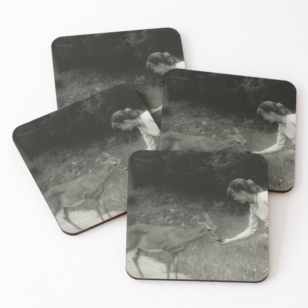 Item preview, Sylvia Plath Feeding Blueberries to a Deer designed and sold by skyangels.
