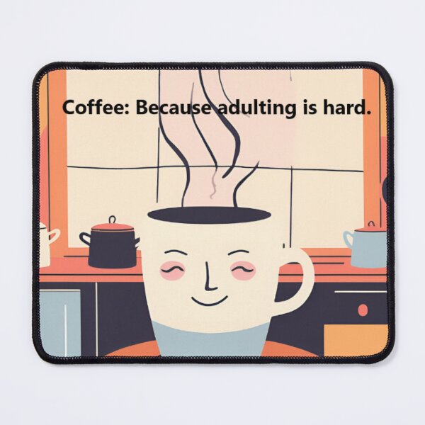 Item preview, Coffee: Because adulting is hard. designed and sold by HentersSHOP.