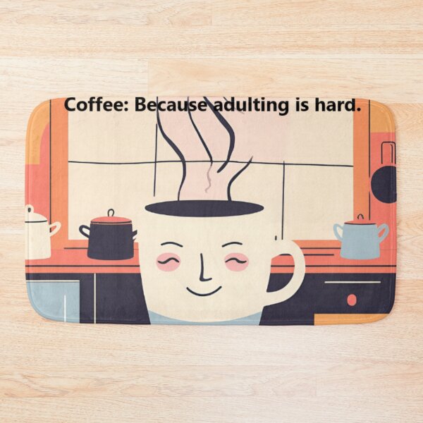 Item preview, Coffee: Because adulting is hard. designed and sold by HentersSHOP.