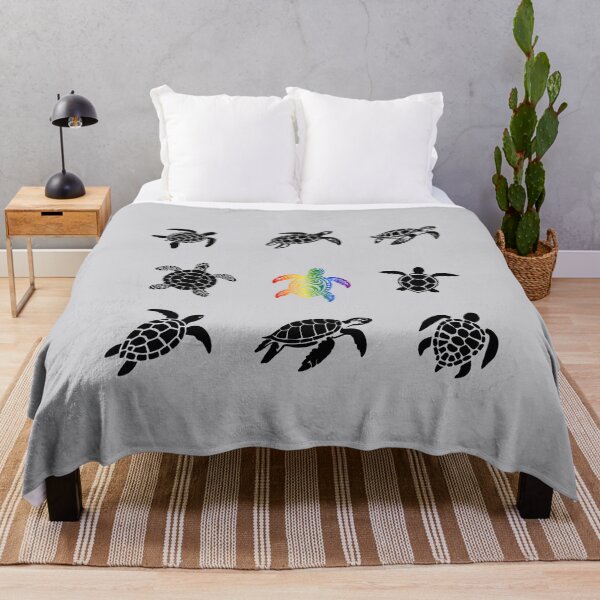 Item preview, Grid design, Sea Turtle, classic pride flag, grid pattern, Turtle, sea life, ocean, undersea,  designed and sold by PrideBeProud.