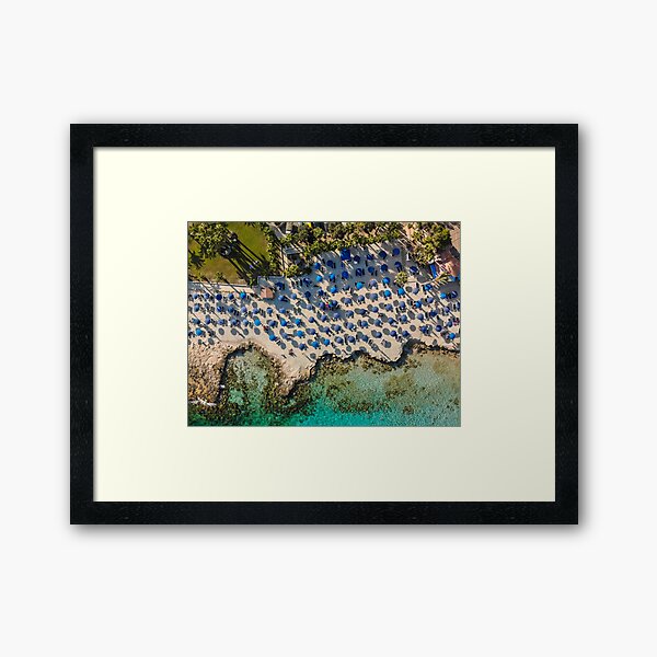 Summer at the beach - Ayia Napa Cyprus Framed Art Print