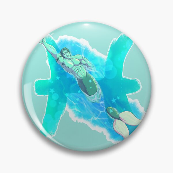Item preview, Hunky Swimmer Pisces designed and sold by SorbetMystery.