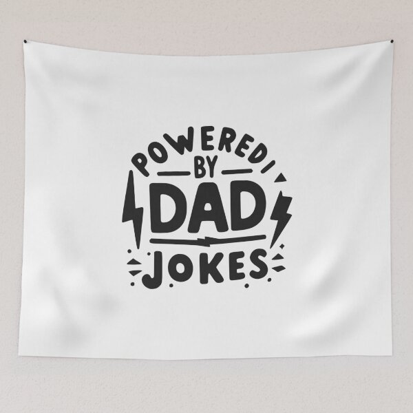Item preview, Powered by Dad Jokes designed and sold by Frank Ring.