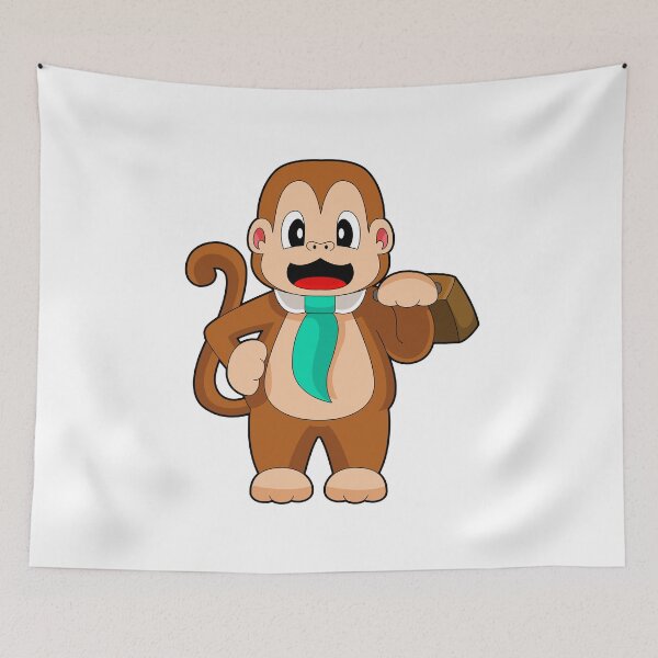 Item preview, Monkey Businessman Suitcase designed and sold by Snabdesign84.