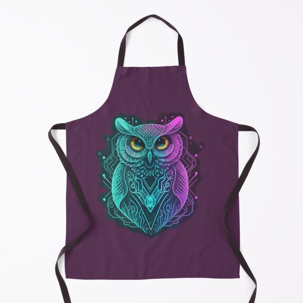 Item preview, Minimalist Fluorescent Owl Design Merch Ideas designed and sold by TrendZ Style.