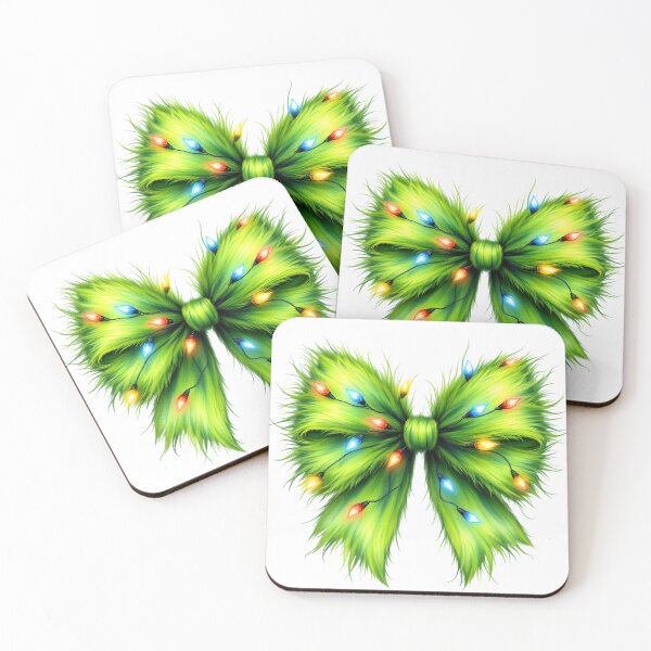 Item preview, Grinch Bow Grinch Christmas Humor Design designed and sold by Dominika Farkašová.