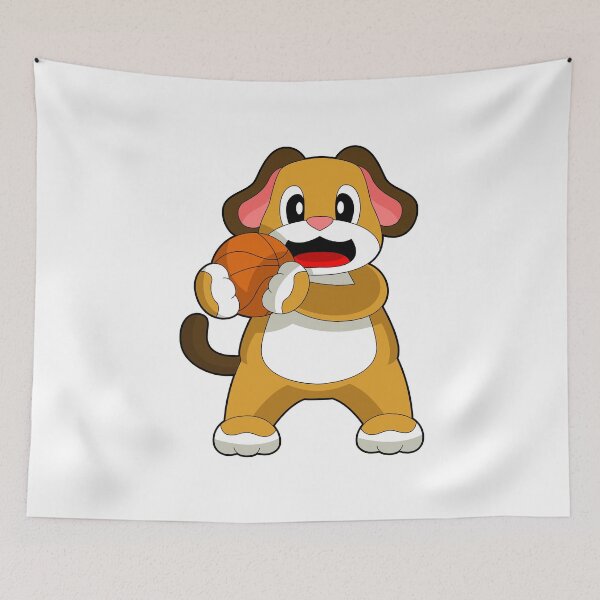 Item preview, Dog Basketball player Basketball designed and sold by Snabdesign84.