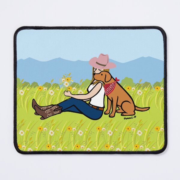 Item preview, Fox Red Labrador Mom in the Meadow designed and sold by HappyLabradors.