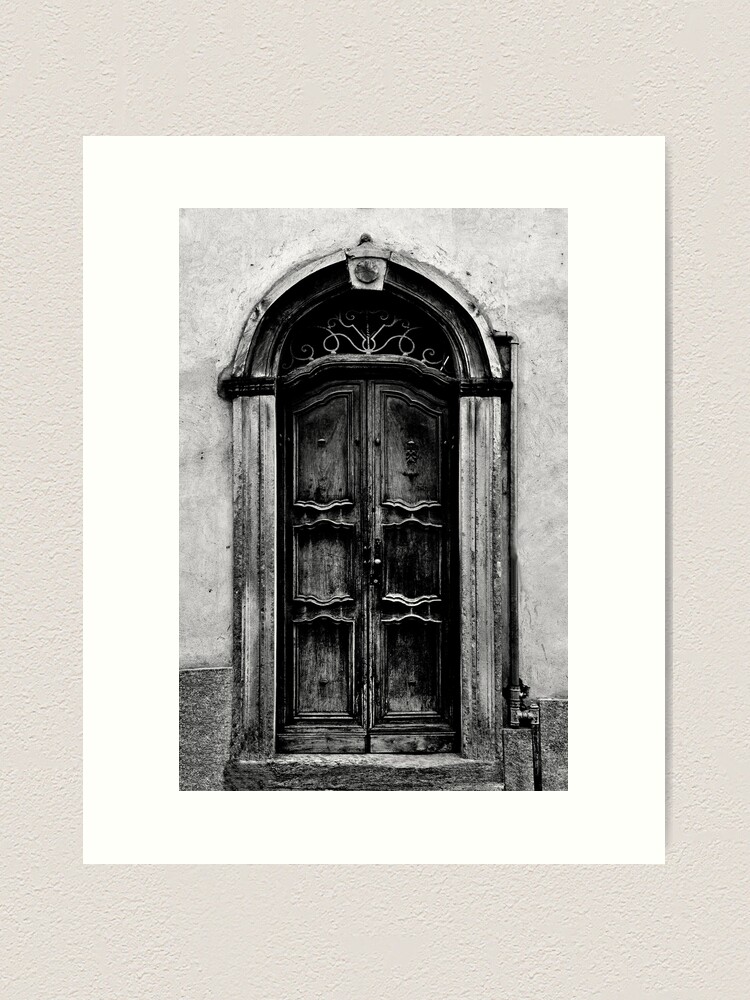 Thumbnail 1 of 3, Art Print, The Door in Black&White designed and sold by MaluC.