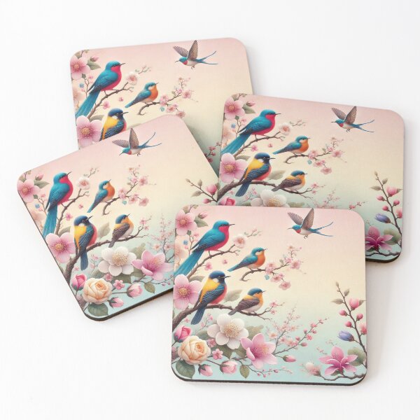 Item preview, Full Of Life With Blue Birds designed and sold by Oonward2021.