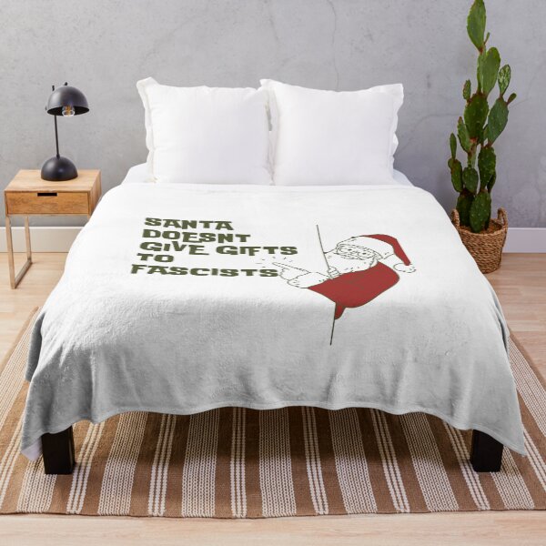 Item preview, Santa Doesn't Give Gifts to Fascists designed and sold by Alittlemaebird.