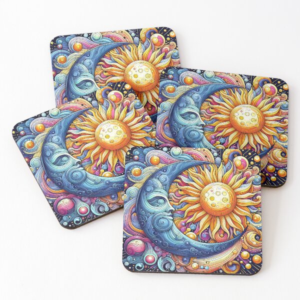 Item preview, Sun Moon Yin Yang Colorful Design designed and sold by CattyCornerPOD.