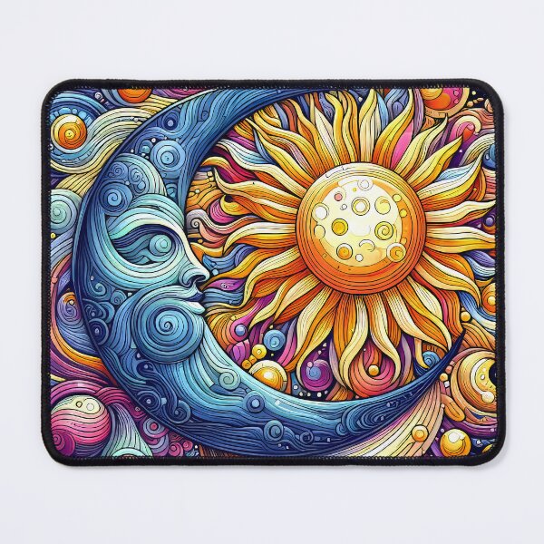 Item preview, Sun Moon Yin Yang Colorful Design designed and sold by CattyCornerPOD.