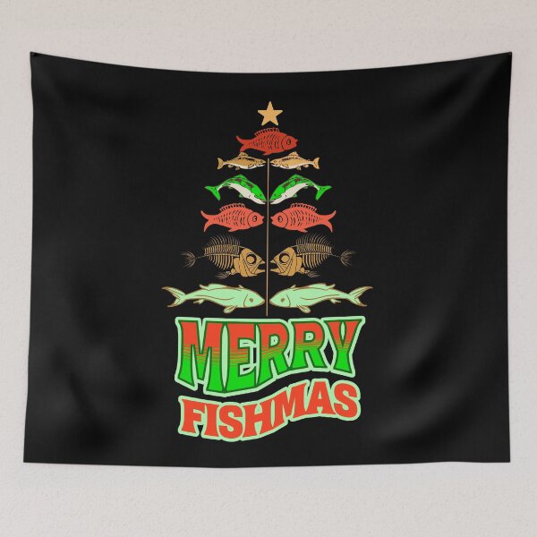 Item preview, Merry Fishmas Fishing Christmas designed and sold by DomTeesHaven.