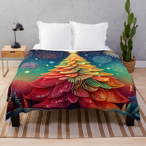 Item preview, Festive Tree and Fireworks Celebration designed and sold by DesignAnother.