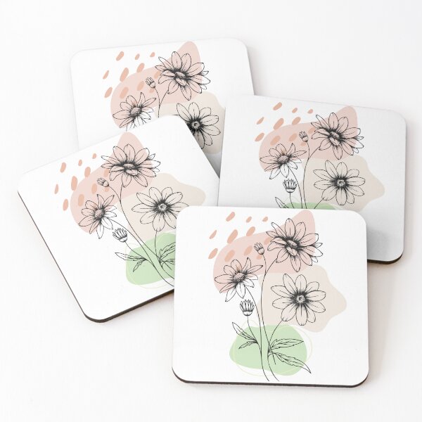Item preview, Chamomile Daisy bundle boho line art designed and sold by Klaudesign.
