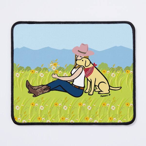Item preview, Yellow Labrador Mom in the Meadow designed and sold by HappyLabradors.