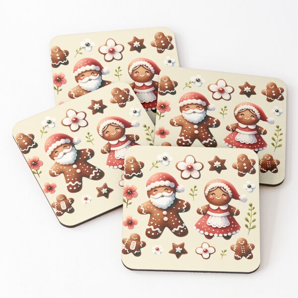 Item preview, Happy Gingerbread Clauses designed and sold by I-I-Trading-Co.