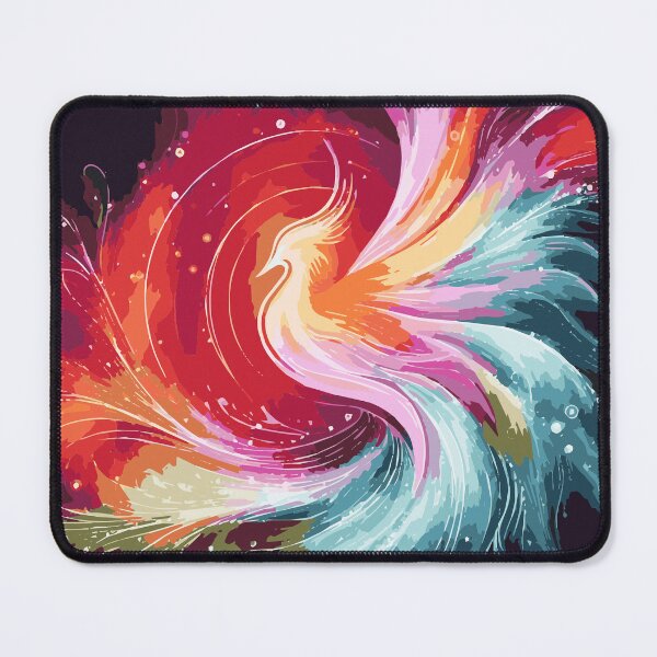 Item preview, Vibrant Phoenix Silhouette: A Burst of Colorful Elegance designed and sold by maulaniism.