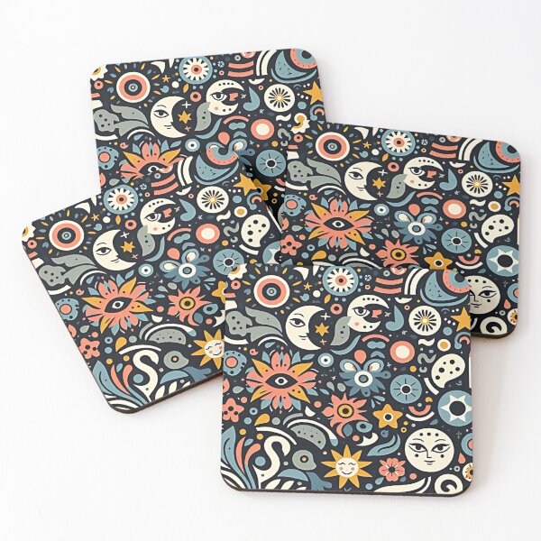 Item preview, A playful celestial pattern designed and sold by Haji  Kamora.