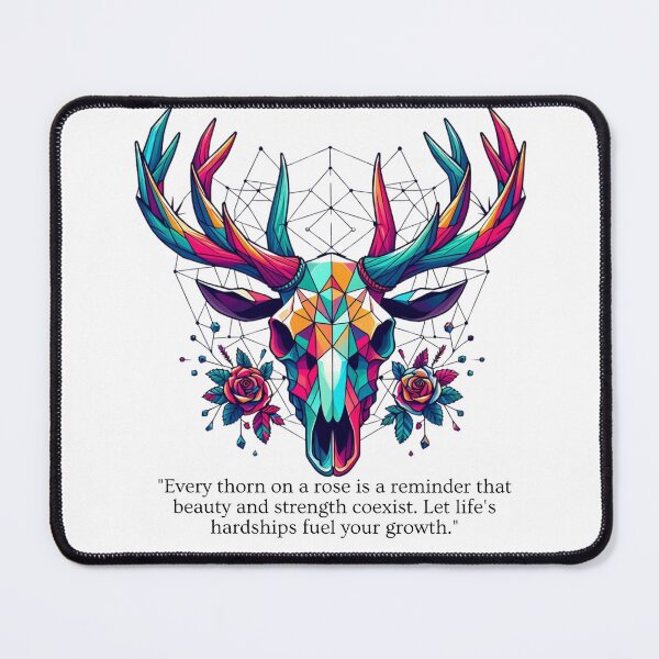 Item preview, colorful deer skull designed and sold by Gagad.