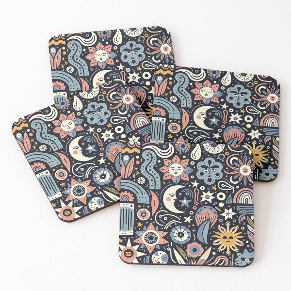 Item preview, A playful celestial pattern designed and sold by Haji  Kamora.