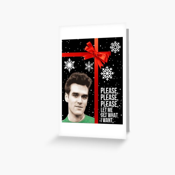 Item preview, Morrissey 'Please, Please' Christmas Print designed and sold by BattlestarEclectica.