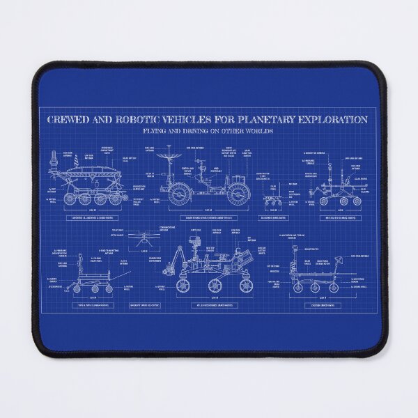 Item preview, Crewed and Robotic Vehicles for Planetary Exploration (Blueprint) designed and sold by BGALAXY.