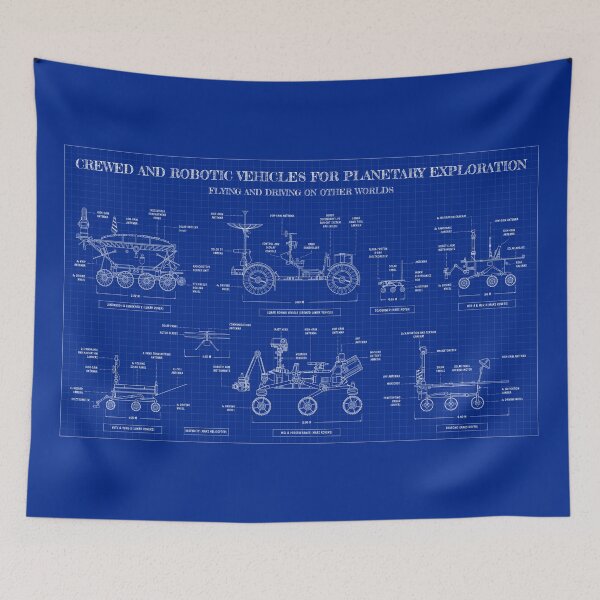 Item preview, Crewed and Robotic Vehicles for Planetary Exploration (Blueprint) designed and sold by BGALAXY.