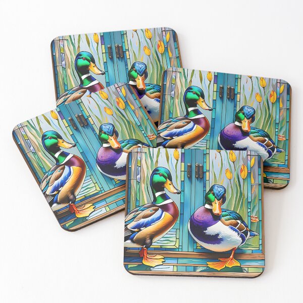 Item preview, Mallard Ducks and Flowers designed and sold by Paw's Arts.