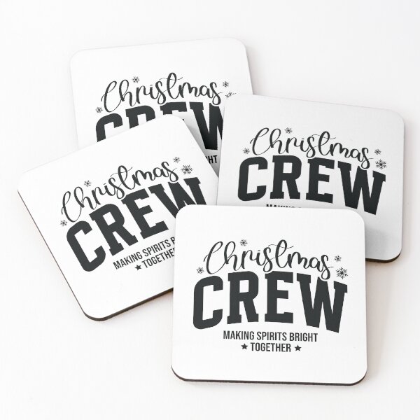 Item preview, Christmas Crew Typography Design - Black Edition designed and sold by WanderInq.
