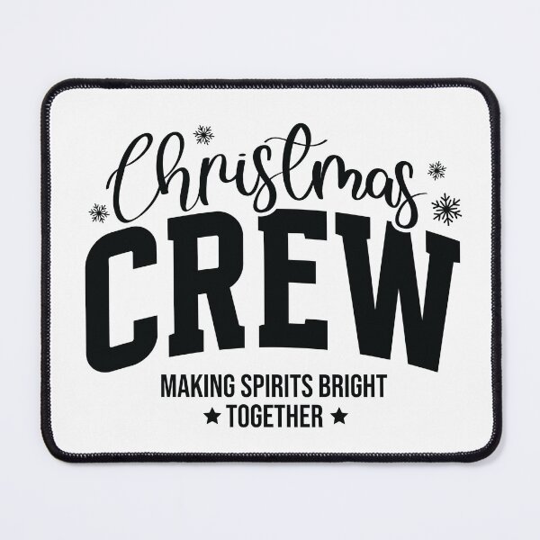 Item preview, Christmas Crew Typography Design - Black Edition designed and sold by WanderInq.