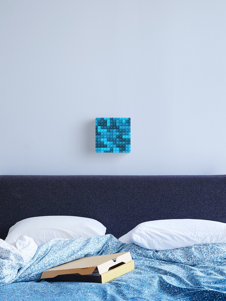 Thumbnail 2 of 3, Canvas Print, Building Block Pattern Toy Bricks Seamless Pattern Design designed and sold by BurgerBites.