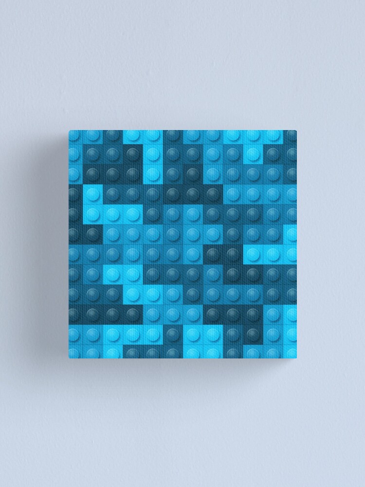 Thumbnail 1 of 3, Canvas Print, Building Block Pattern Toy Bricks Seamless Pattern Design designed and sold by BurgerBites.