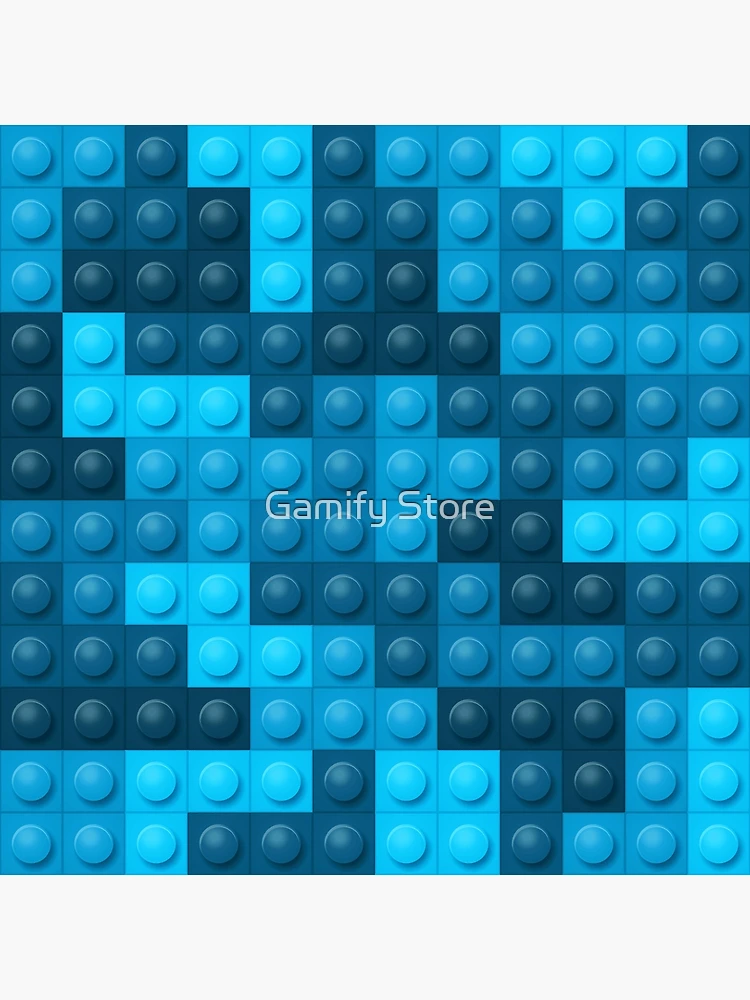 Thumbnail 3 of 3, Poster, Building Block Pattern Toy Bricks Seamless Pattern Design designed and sold by Gamify Store.