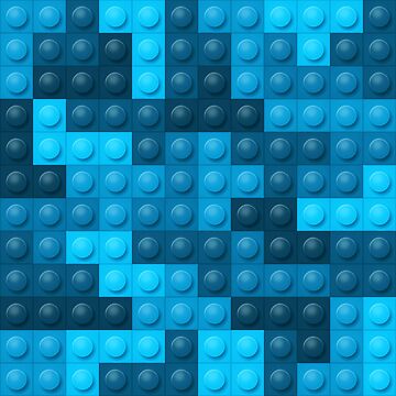 Artwork thumbnail, Building Block Pattern Toy Bricks Seamless Pattern Design by Gamify Store