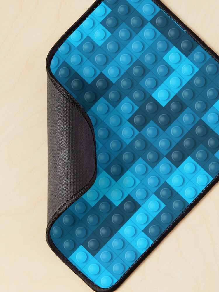 Thumbnail 2 of 5, Mouse Pad, Building Block Pattern Toy Bricks Seamless Pattern Design designed and sold by BurgerBites.