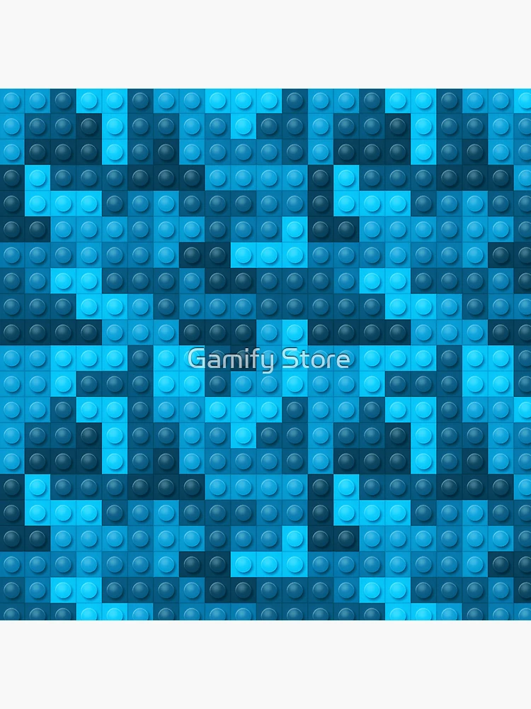 Thumbnail 4 of 4, Clock, Building Block Pattern Toy Bricks Seamless Pattern Design designed and sold by Gamify Store.